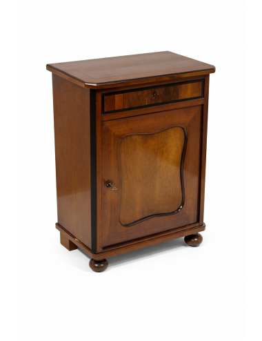 1 door + 1 drawer cabinet in mahogany