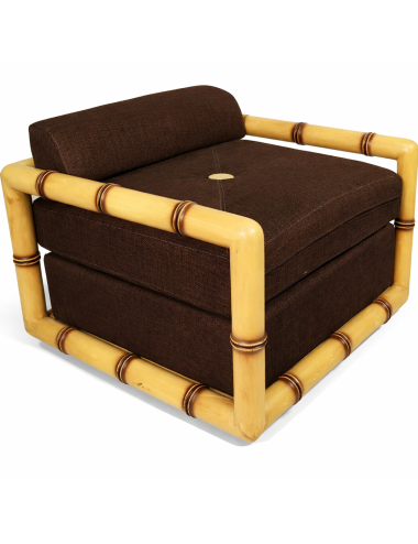 2- bamboo-type armchairs L135 modern