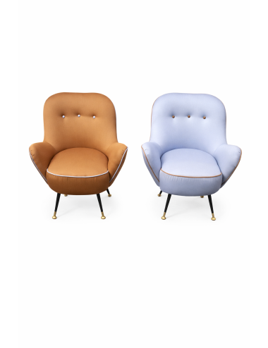 2 poltrone moderne stile anni '50