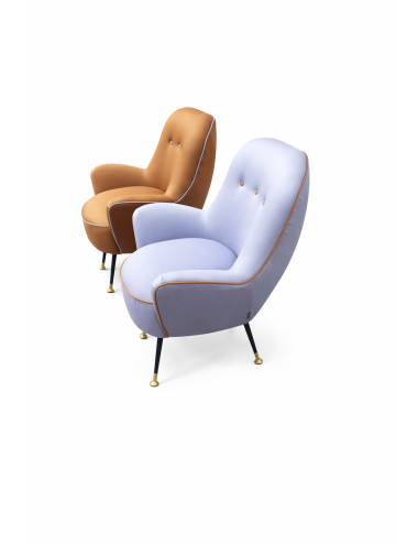 2 poltrone moderne stile anni '50