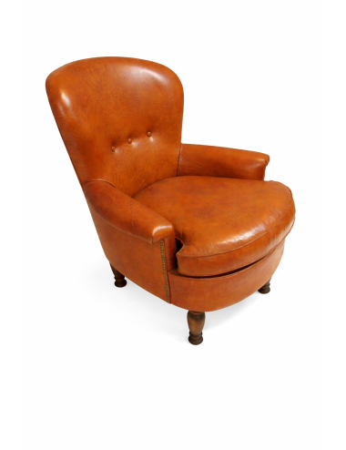 Poltrona moderna in pelle
