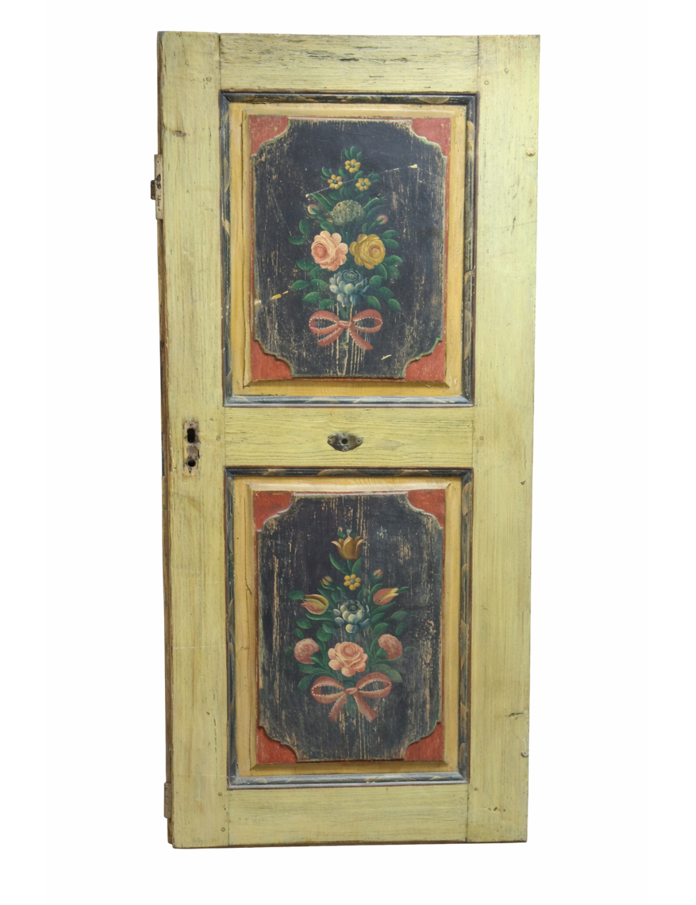Porta dipinta su un lato stile tirolese