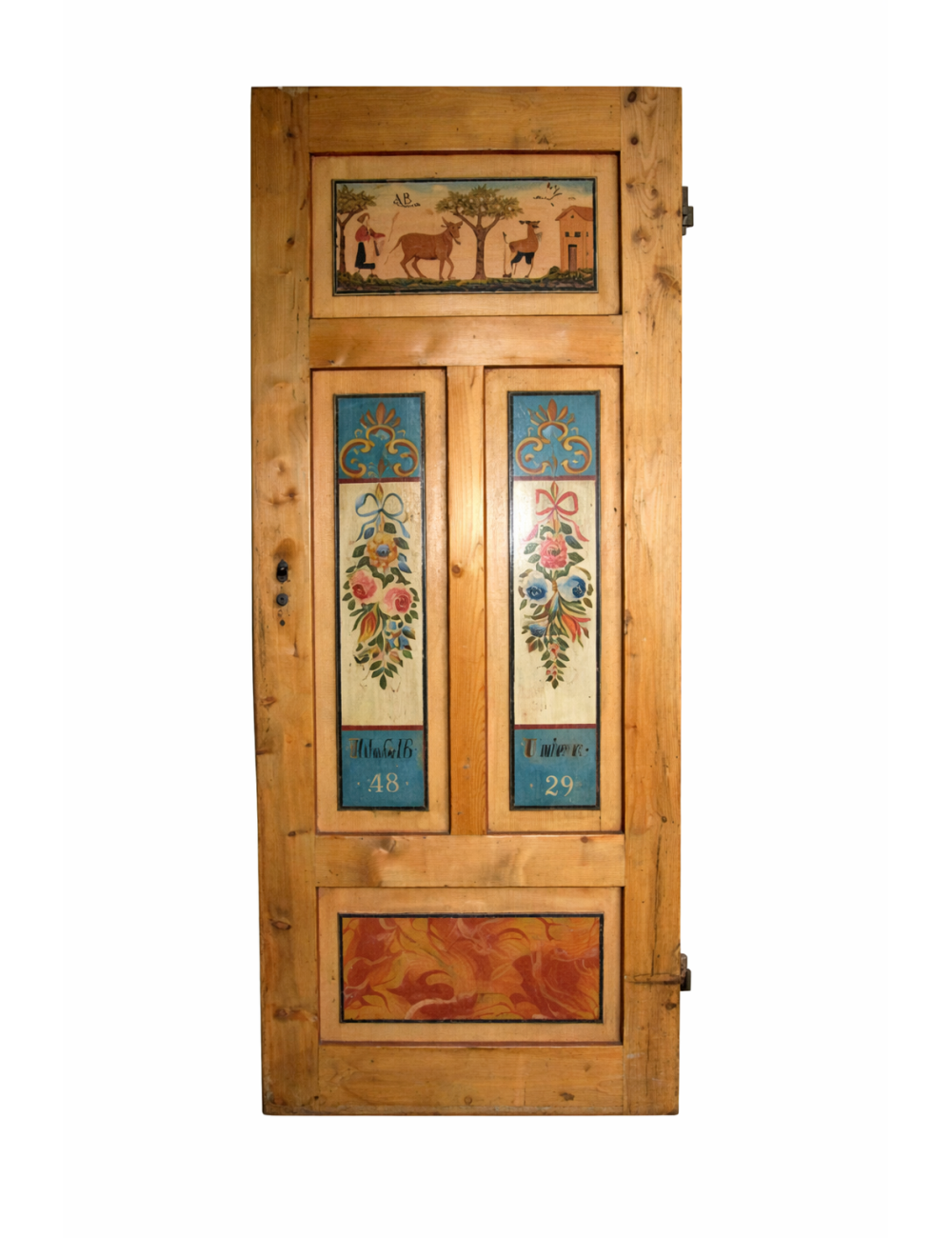 Porta dipinta su un lato  - 1829 - stile tirolese