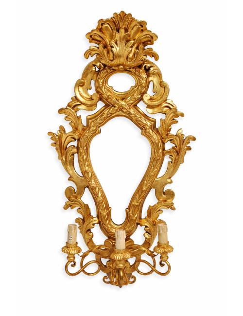 Large modern wooden wall sconces