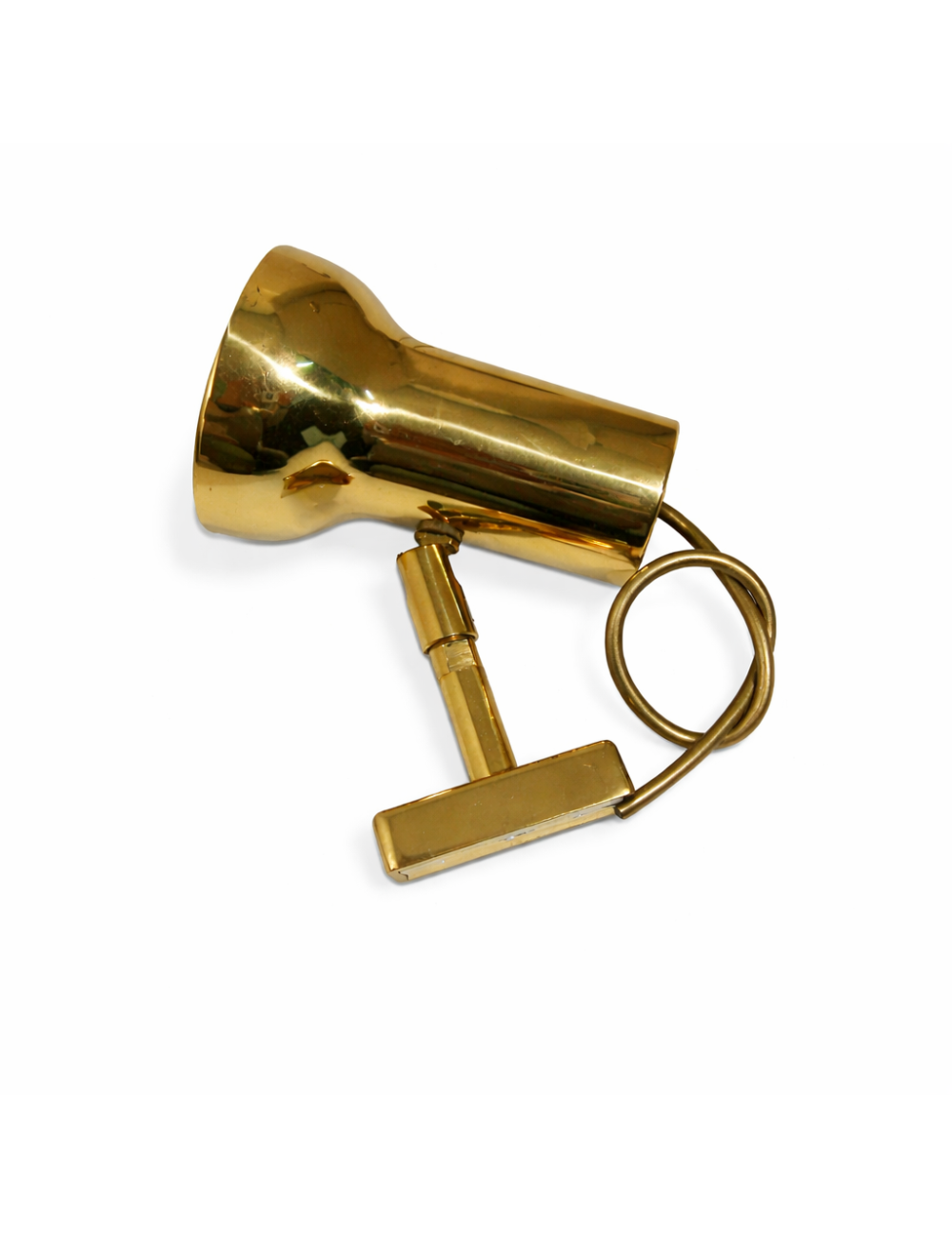 Modern brass spotlight