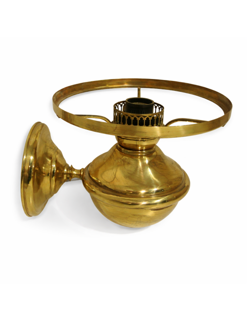 2 Brass wall sconces lacking opaline