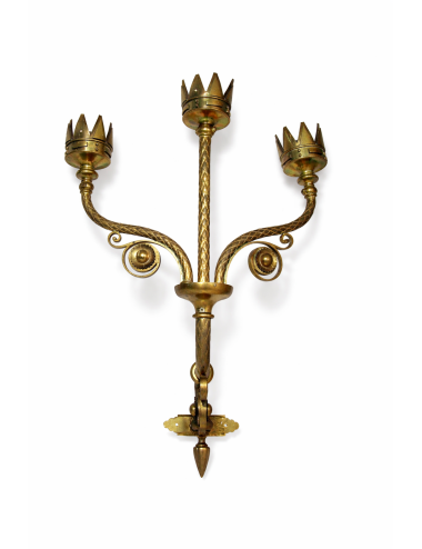 4 Three-flame wall lamp without fan and without electrical system