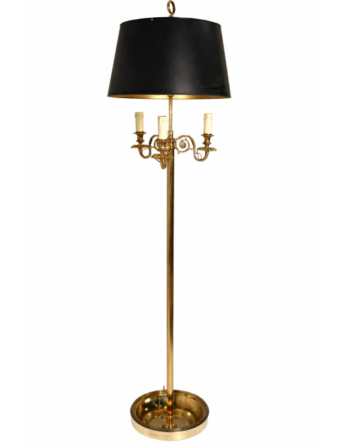 L 91 - modern 3-light column floor lamp in need of repair