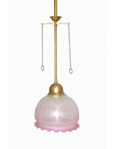 Lampadario a sospensione ( non elettrificato ) originariamente a gas