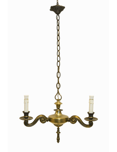 Lampadario a sospensione in ottone dallo stile classico
