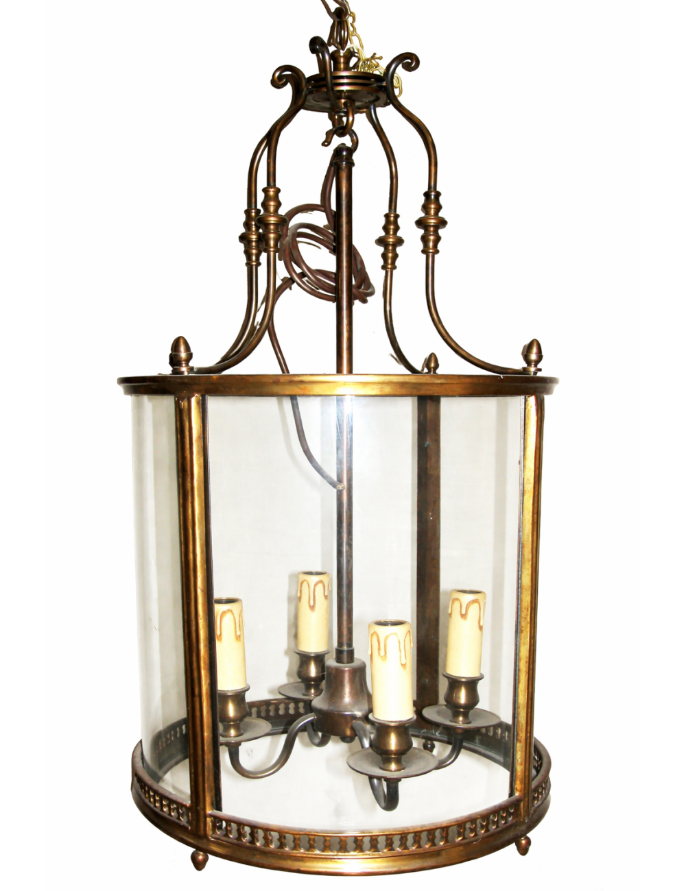 Modern brass lantern