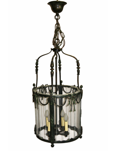 Modern streetlight with glass