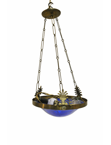 Stained glass chandelier