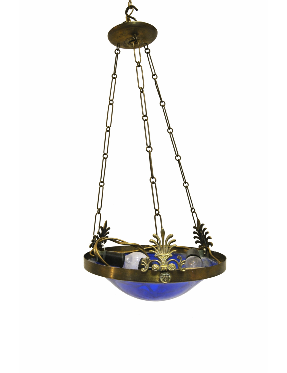 Stained glass chandelier