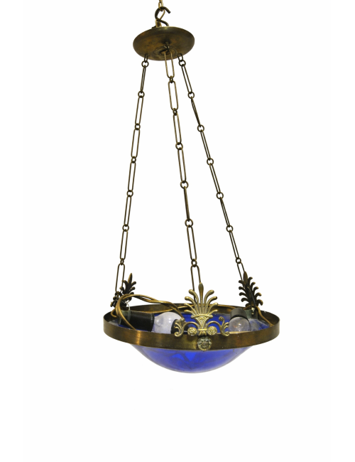 Stained glass chandelier