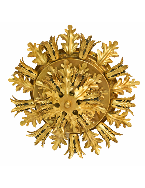Modern gold leaf ceiling lamp