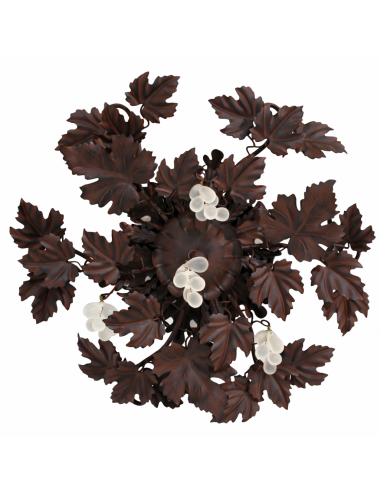 Modern rust ceiling light