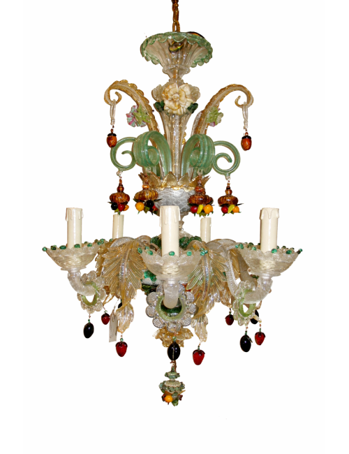 Fruit coloured chandelier