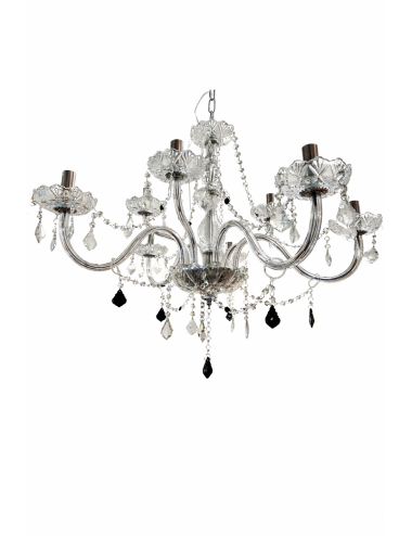 5-flame crystal chandelier