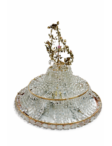 3 Ceiling lights with crystals some missing rewiring