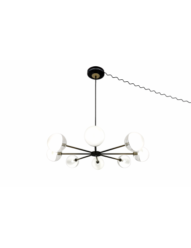 Lampada a sospensione dal design moderno, con 8 luci