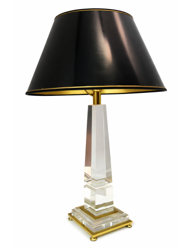 Lampada con paralume nero, moderna dal design elegante e contemporaneo