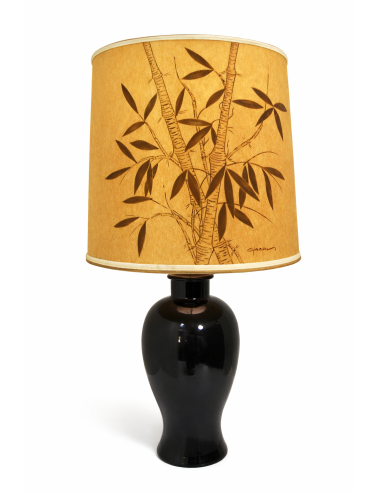 Modern black ceramic lamp