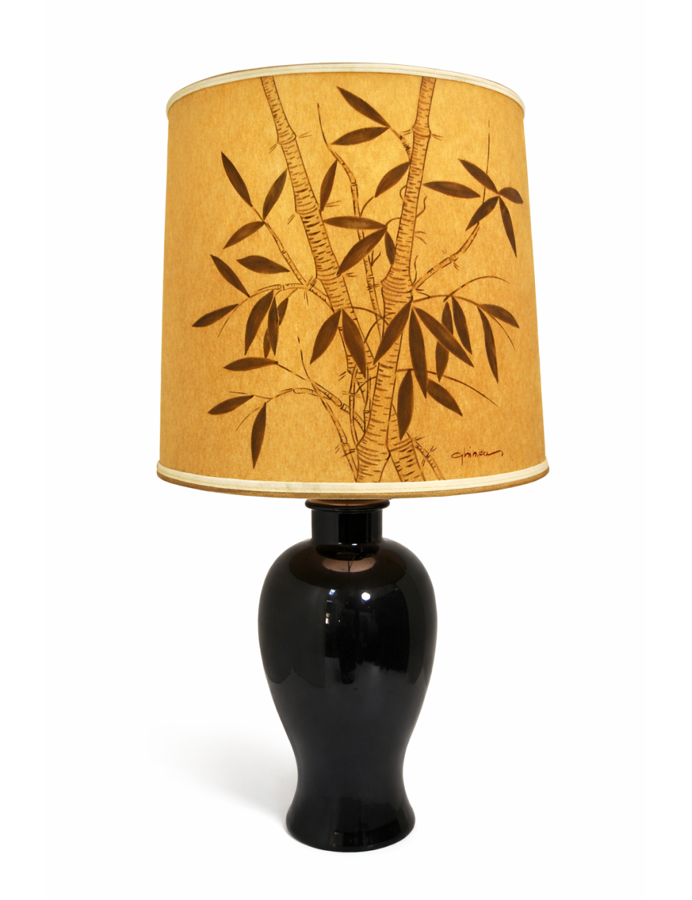 Modern black ceramic lamp