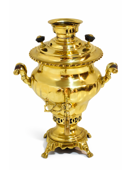 Non-electrified lamp-mounted samovar without lampshade