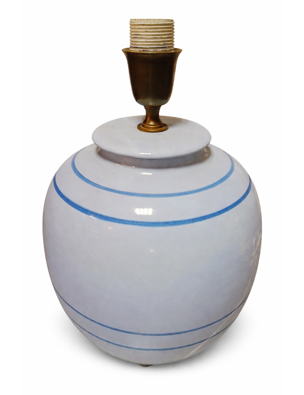 Lampada da tavolo in ceramica smaltata (senza paralume)