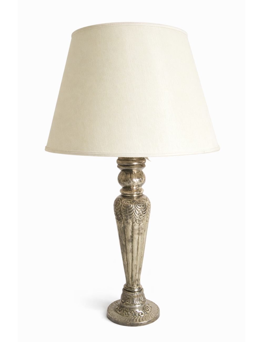 Modern silver lamp