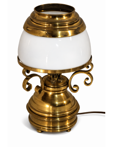3 Brass lamps with modern curls