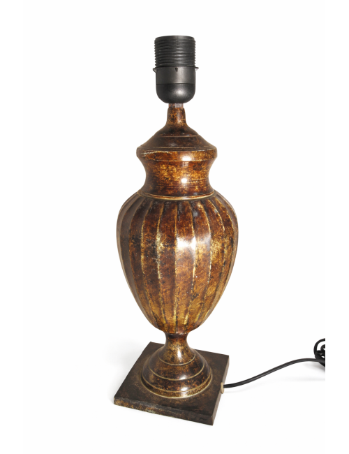 Brass lamp base without shade