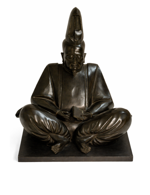 Santone in bronzo moderno