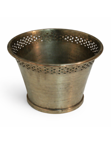 Modern silver-plated planter