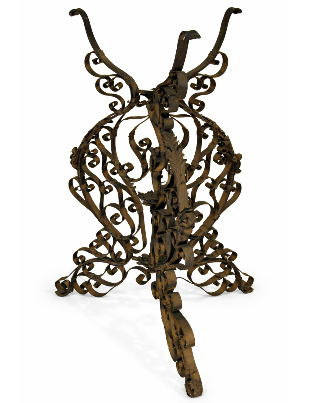 Wrought iron vase holder