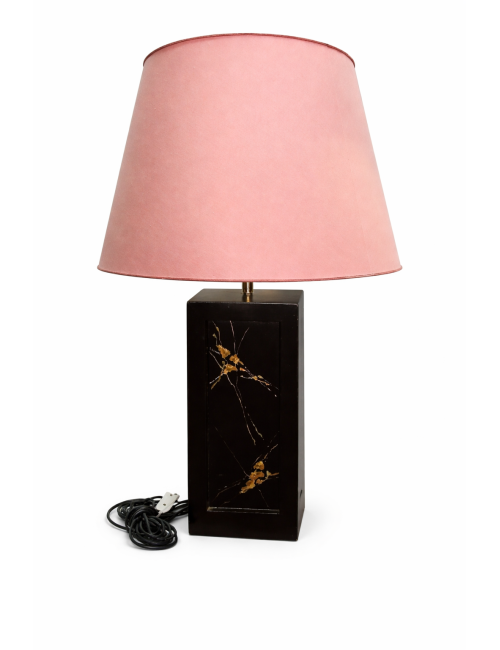 L 40 - black marbled lamp without shade