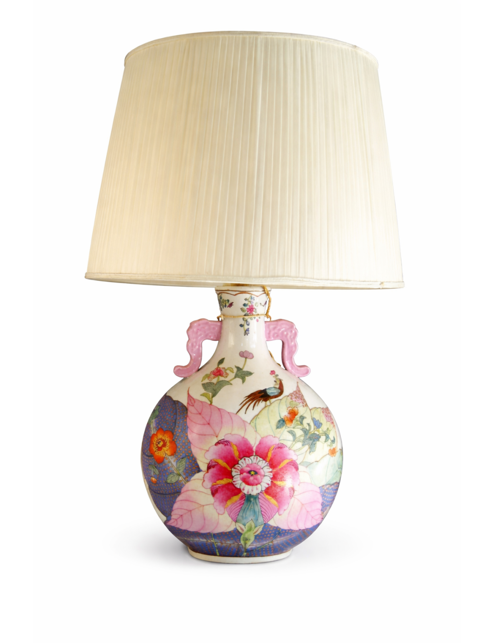 2 lamps with Chinese-type flowers (one pair) L88 modern