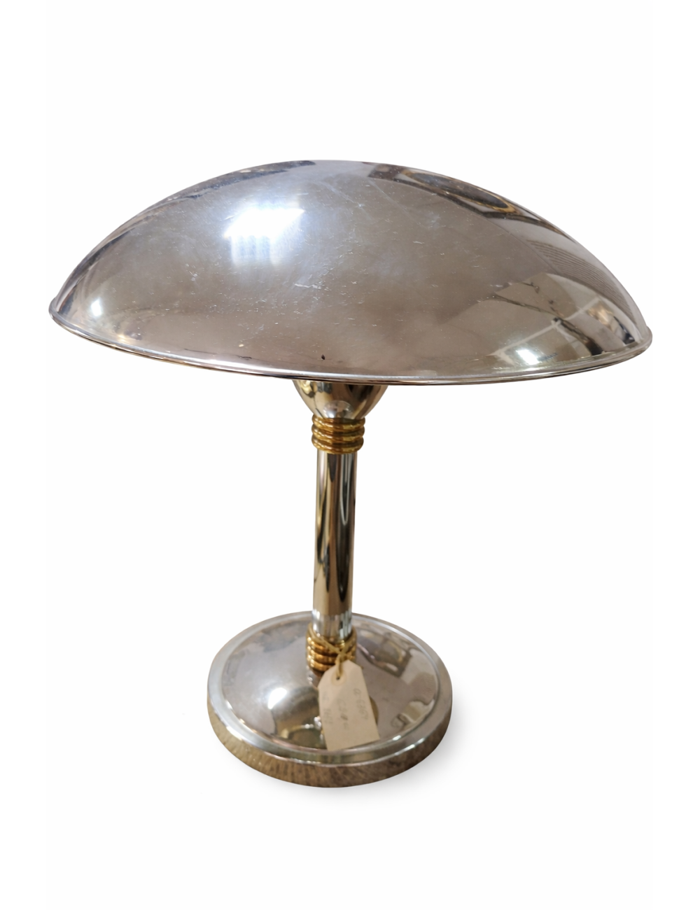 Lampada da tavolo dal design elegante e moderno, con richiamo allo stile anni '70