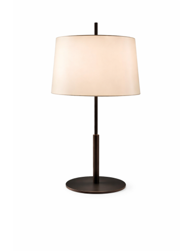 Lampada da tavolo in bronzo scuro