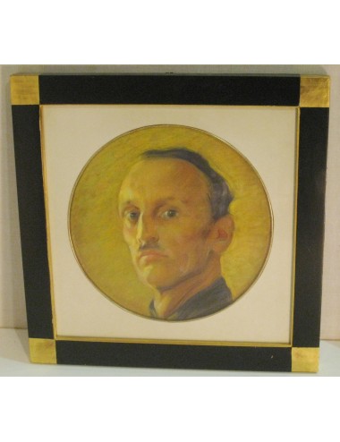 Quadro - Squadrista gold frame illegible signature