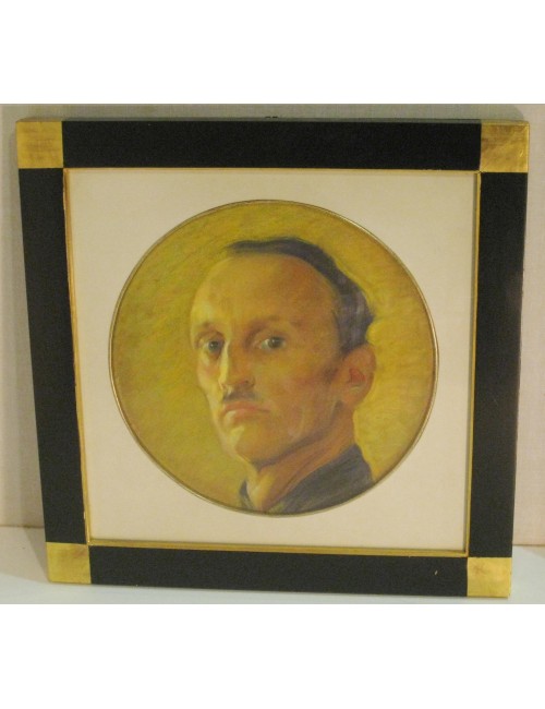 Quadro - Squadrista gold frame illegible signature