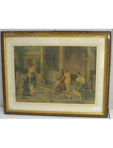 Neoclassical prints in a briarwood frame