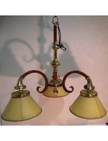 Lampadario moderno a 3 luci in pergamena
