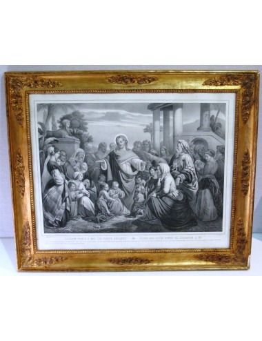 2 Stampe religiose con cornice dorata
