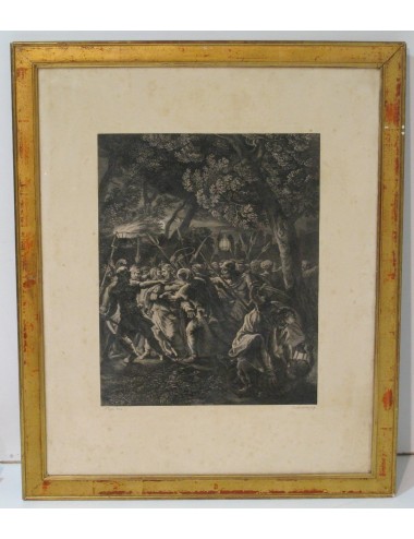 2 Stampe in bianco e nero, cornice dorata