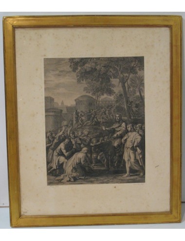 2 Stampe in bianco e nero, cornice dorata