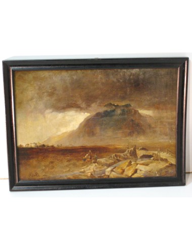 Quadro vulcaniano firma illeggibile