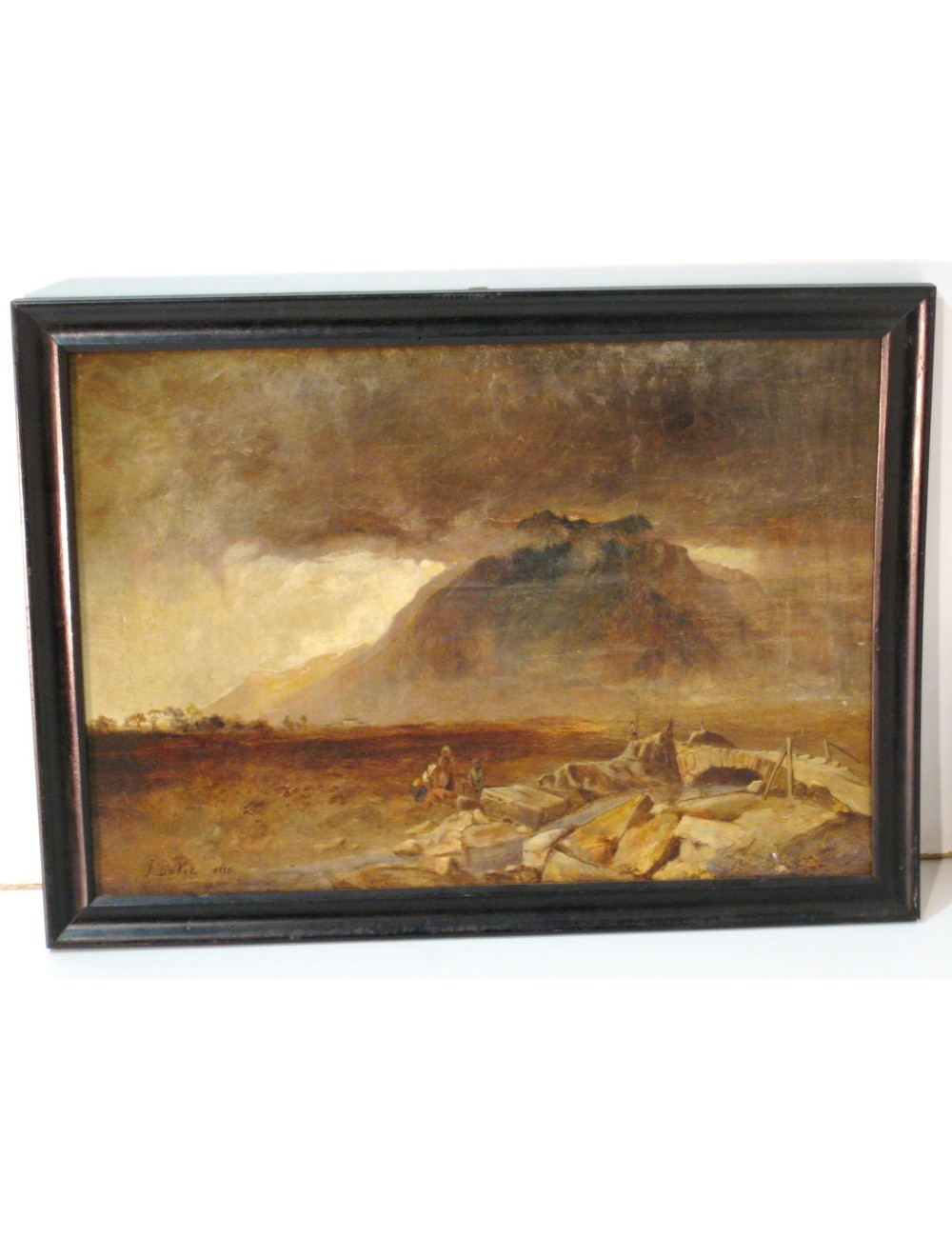 Quadro vulcaniano firma illeggibile Quadro vulcaniano firma illeggibile