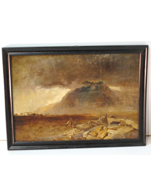 Quadro vulcaniano firma illeggibile